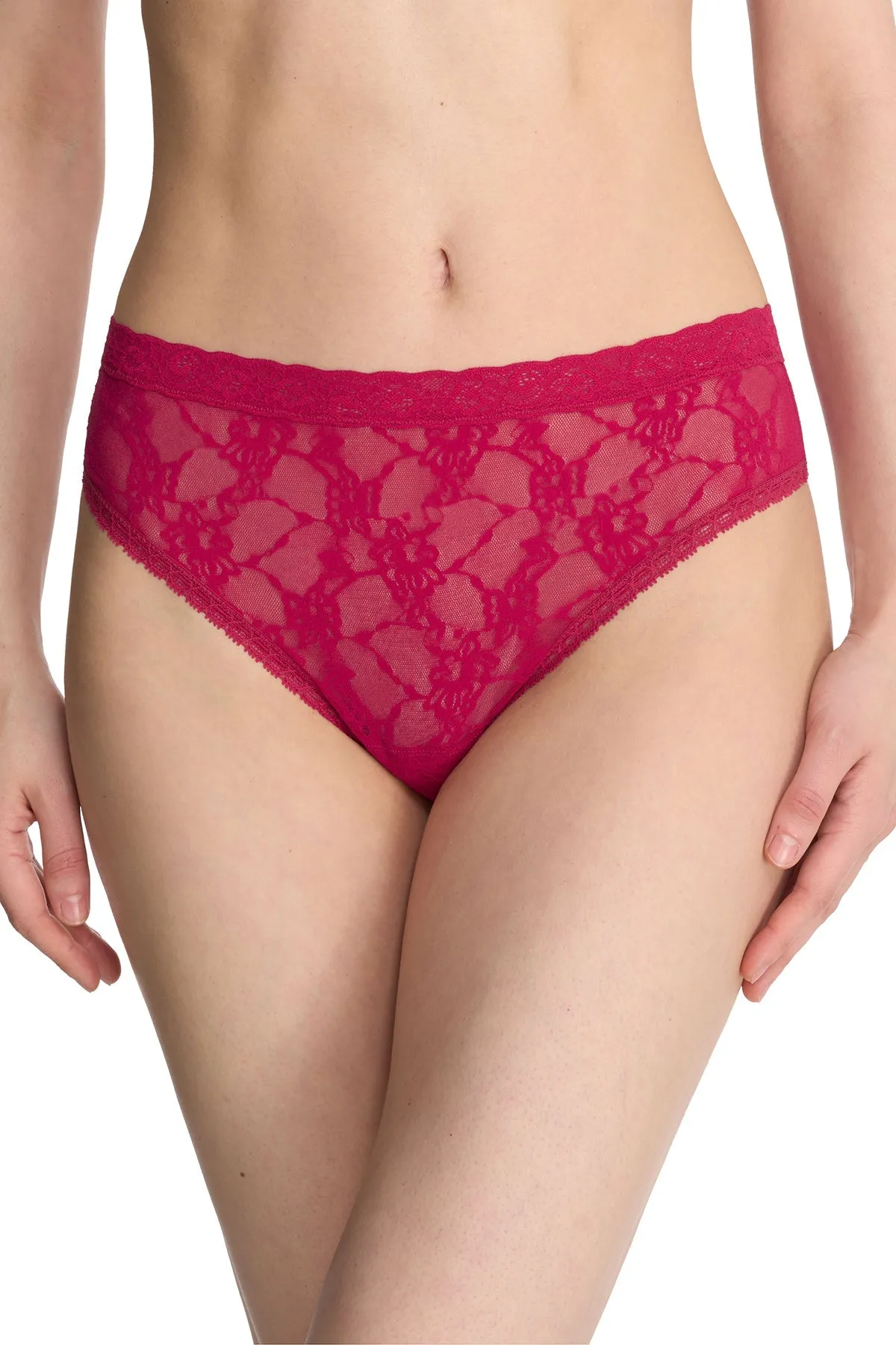 Bliss Allure One-Size Lace Thong sold by Natori