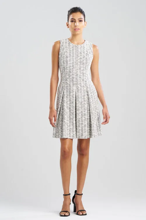 Tweed Pleated Dress sold by Natori