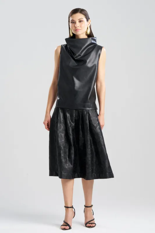 Vegan Luxe Lambskin Funnel Top sold by Natori
