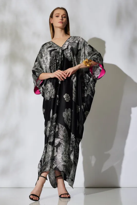 Miyoshi Cocoon Silk Caftan sold by Natori