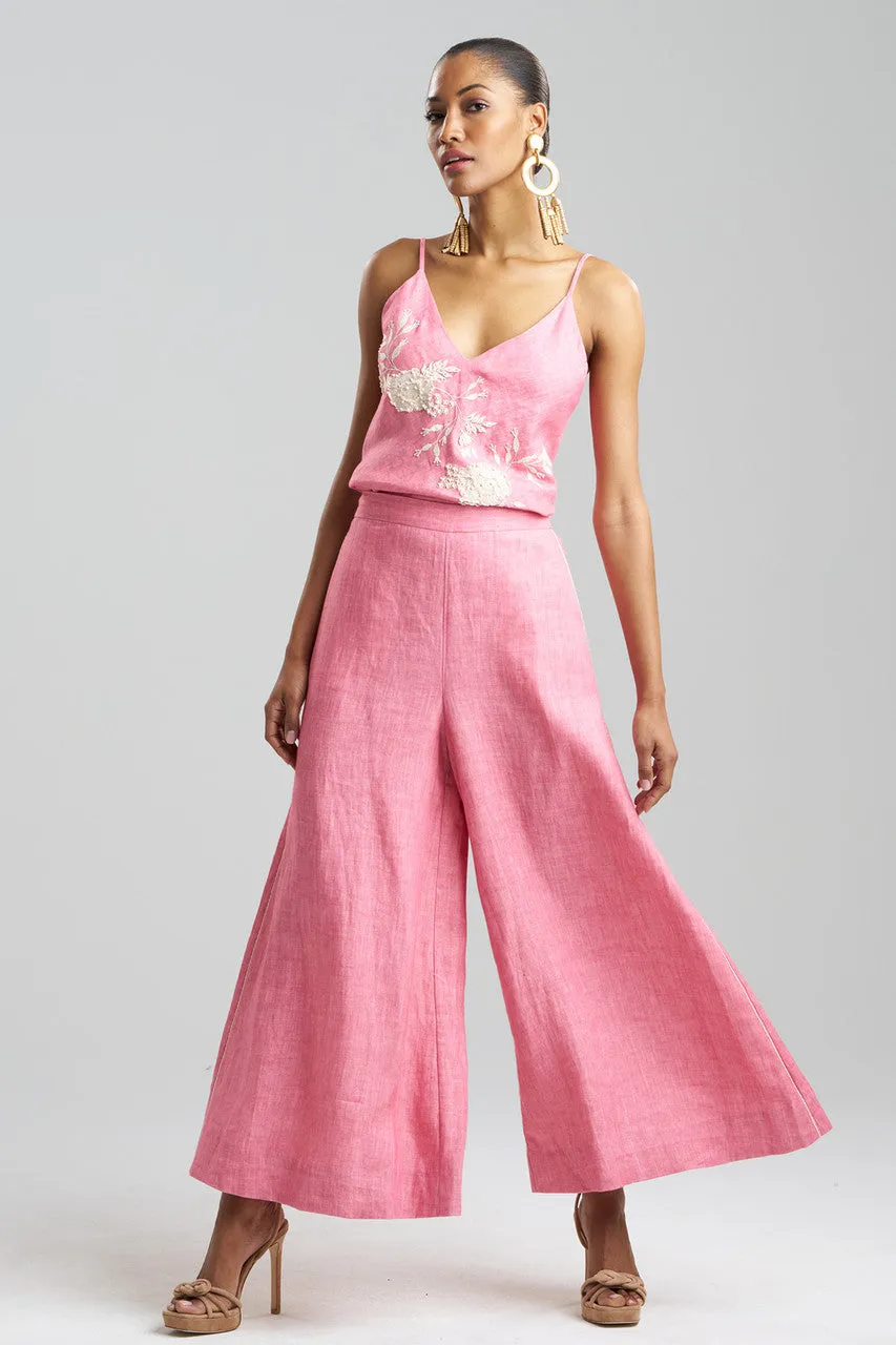 Couture Luxe Linen Palazzo Ankle Pants sold by Natori