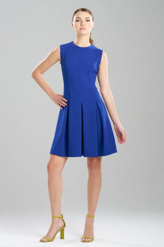 Solid Knit Crepe Pleated Dress sold by Natori