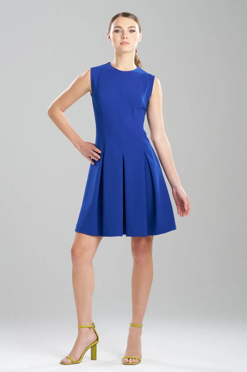 Solid Knit Crepe Pleated Dress sold by Natori