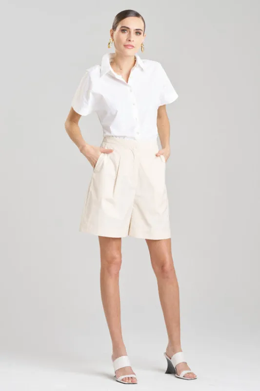 Tech Cotton Taffeta Shorts sold by Natori