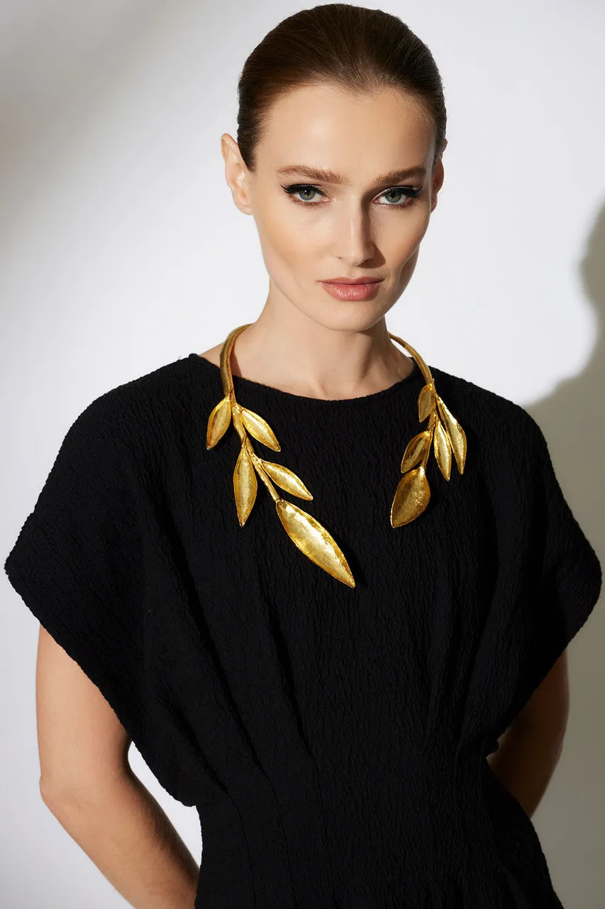 Stretch Texture Jacquard Pleated Dress sold by Natori product image thumbnail 4