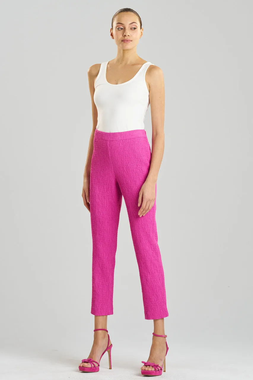 Textured Cotton Jacquard Ankle Pants sold by Natori