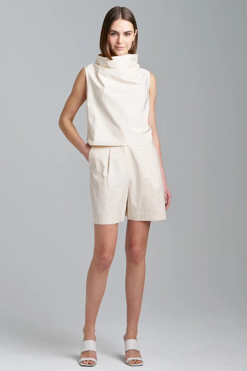 Techno Poplin Cowl Top sold by Natori