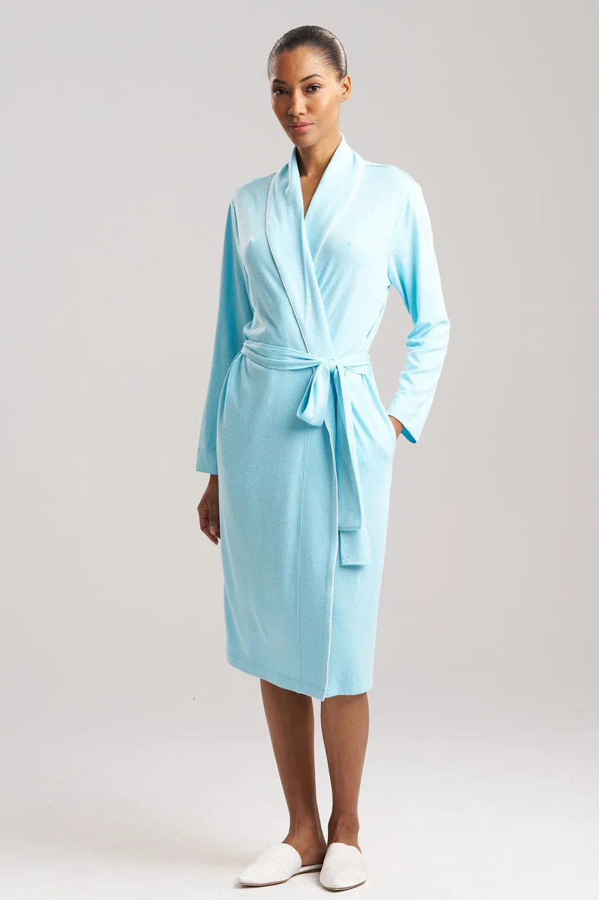 Oasis Piped Collar Robe sold by Natori