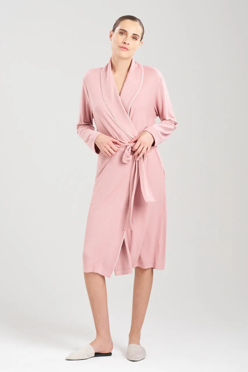 Oasis Piped Collar Robe sold by Natori
