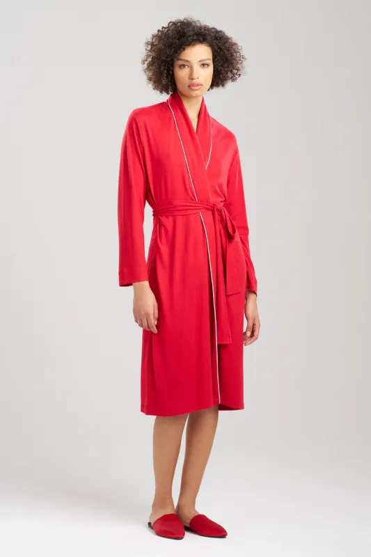 Oasis Piped Collar Robe sold by Natori