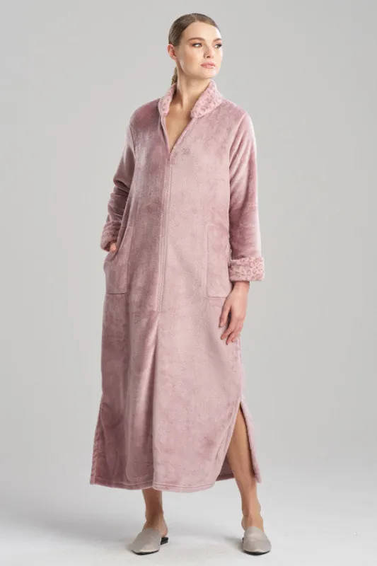 Plush Lynx Mandarin Zip Lounger sold by Natori