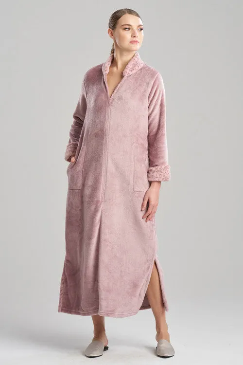 Plush Lynx Mandarin Zip Lounger sold by Natori