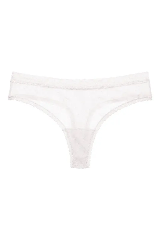 Bliss Allure One-Size Lace Thong sold by Natori