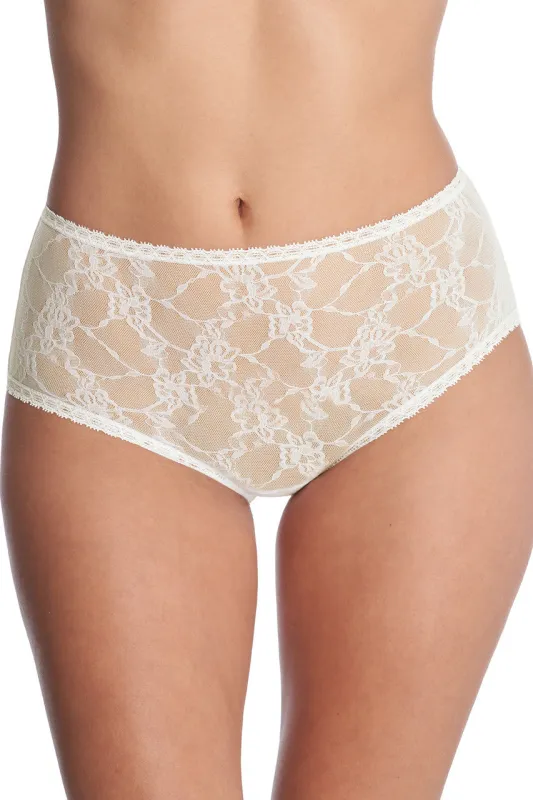 Bliss Allure One-Size Lace Full Brief sold by Natori