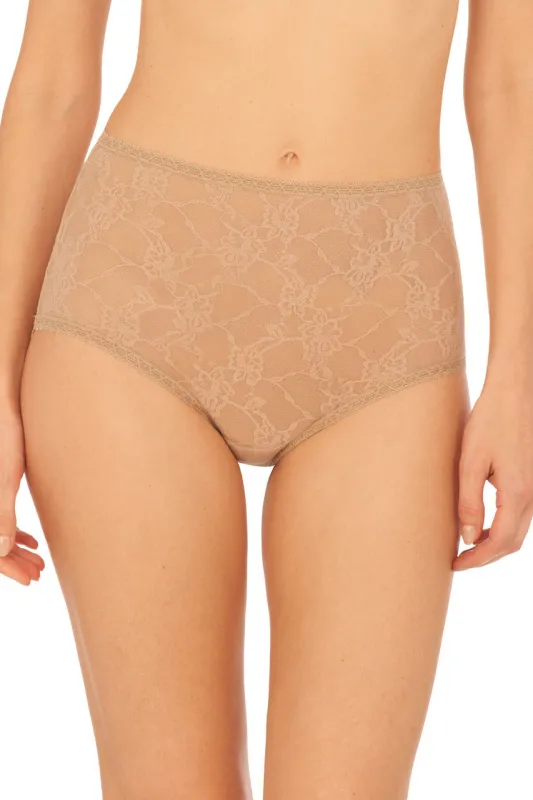 Bliss Allure One-Size Lace Full Brief sold by Natori
