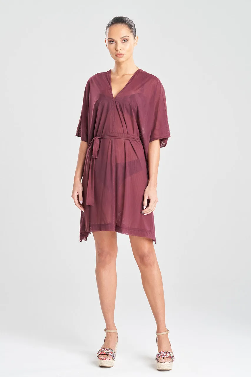 Heleneca Mesh Belted Short Caftan sold by Natori