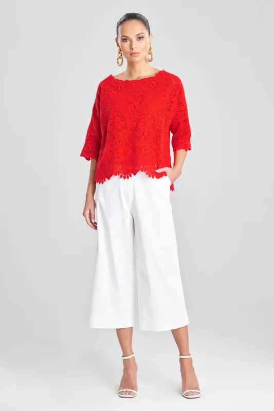 Scroll Guipure Lace Top sold by Natori