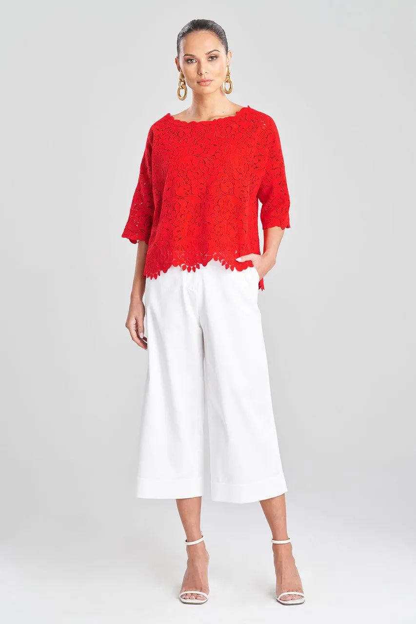 Scroll Guipure Lace Top sold by Natori