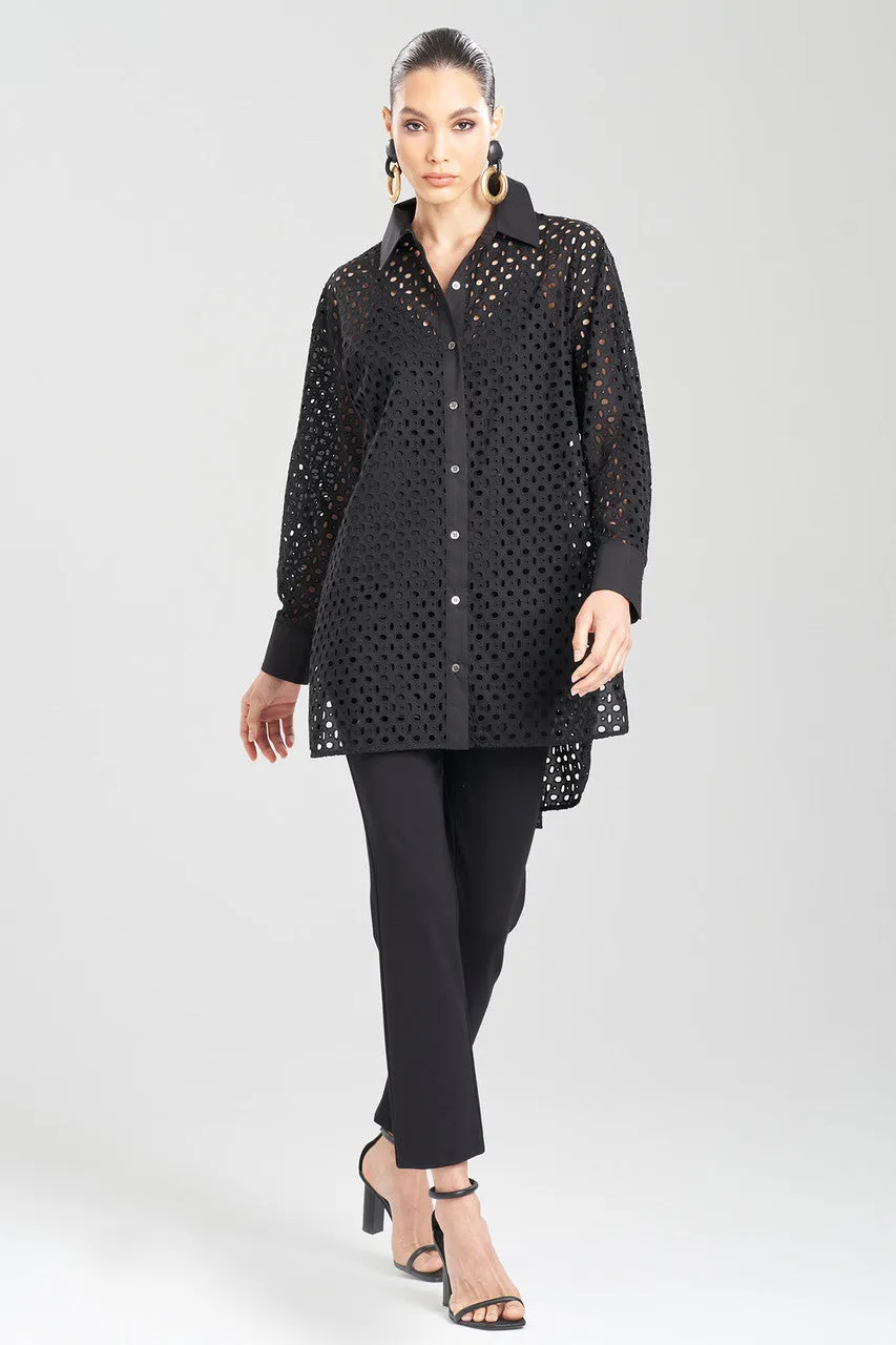 Cotton Eyelet Oversized Top sold by Natori