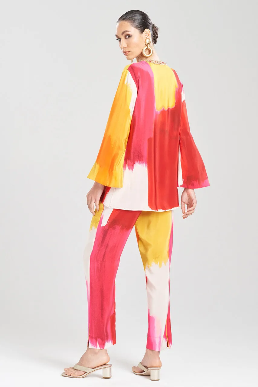 Bohol Embellished Silk Tunic Top sold by Natori product image thumbnail 2