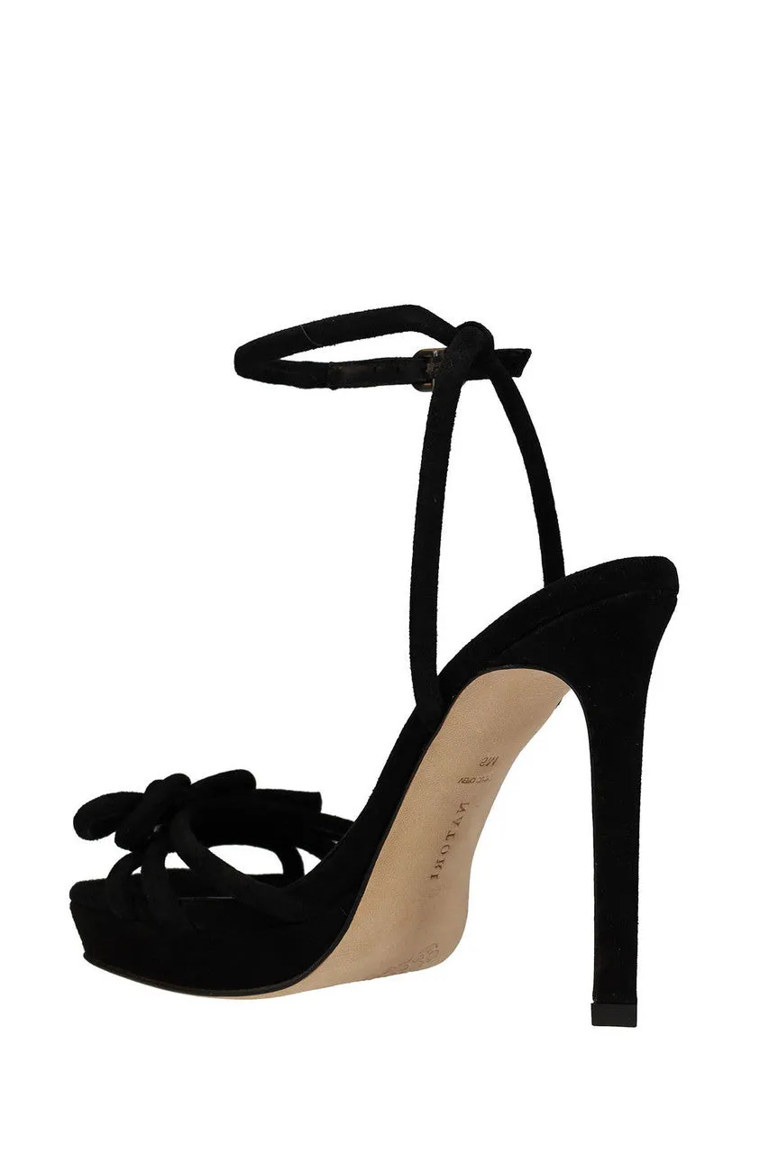 Chizu Suede Knotted Bow Platform Heel sold by Natori product image thumbnail 4