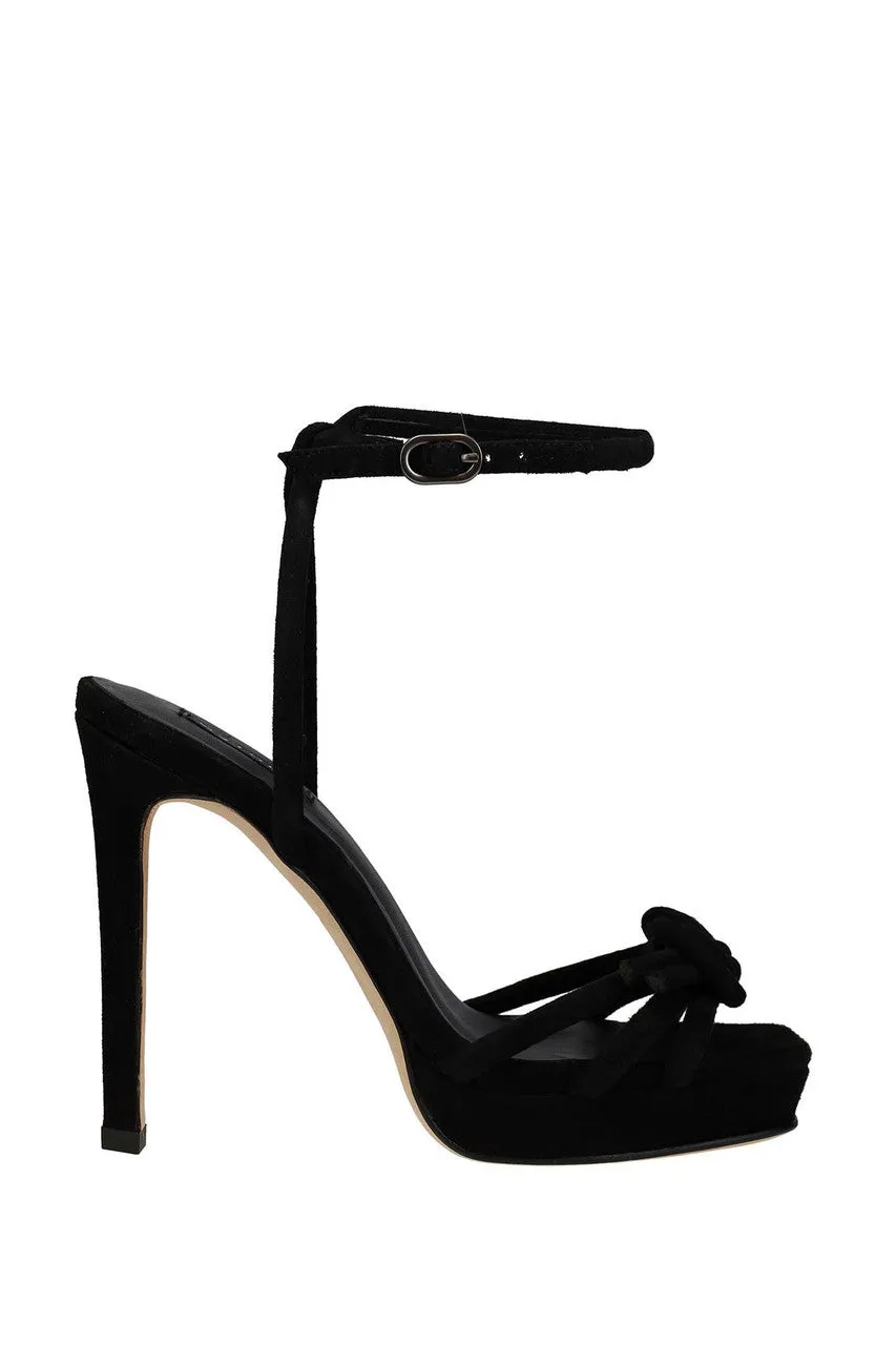 Chizu Suede Knotted Bow Platform Heel sold by Natori product image thumbnail 2