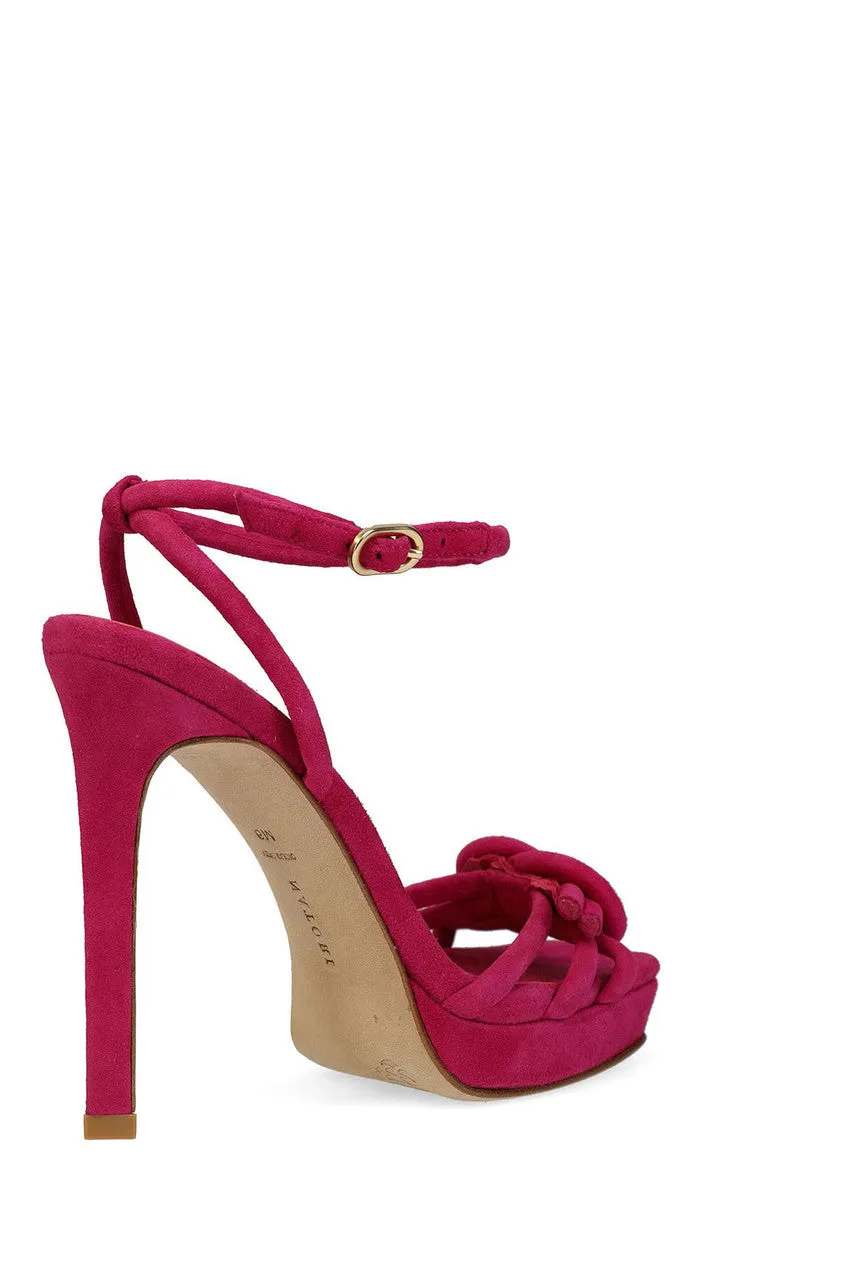 Chizu Suede Knotted Bow Platform Heel sold by Natori product image thumbnail 4