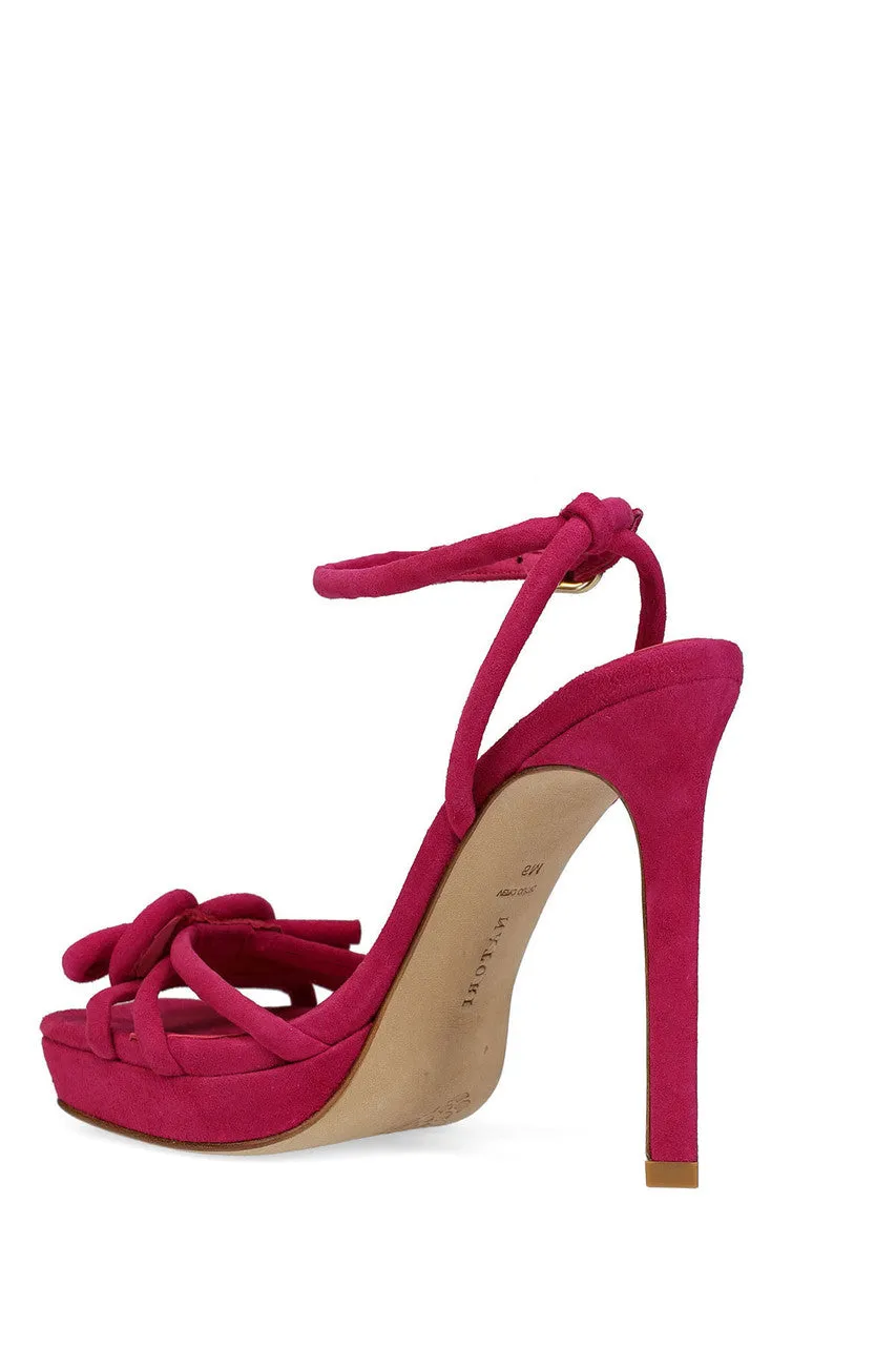 Chizu Suede Knotted Bow Platform Heel sold by Natori product image thumbnail 5