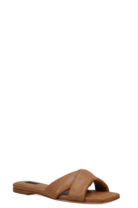 Vitta Nappa Leather Slide Sandals sold by Natori