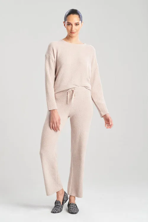 Aura Solid Chenille Straight Leg Pants sold by Natori