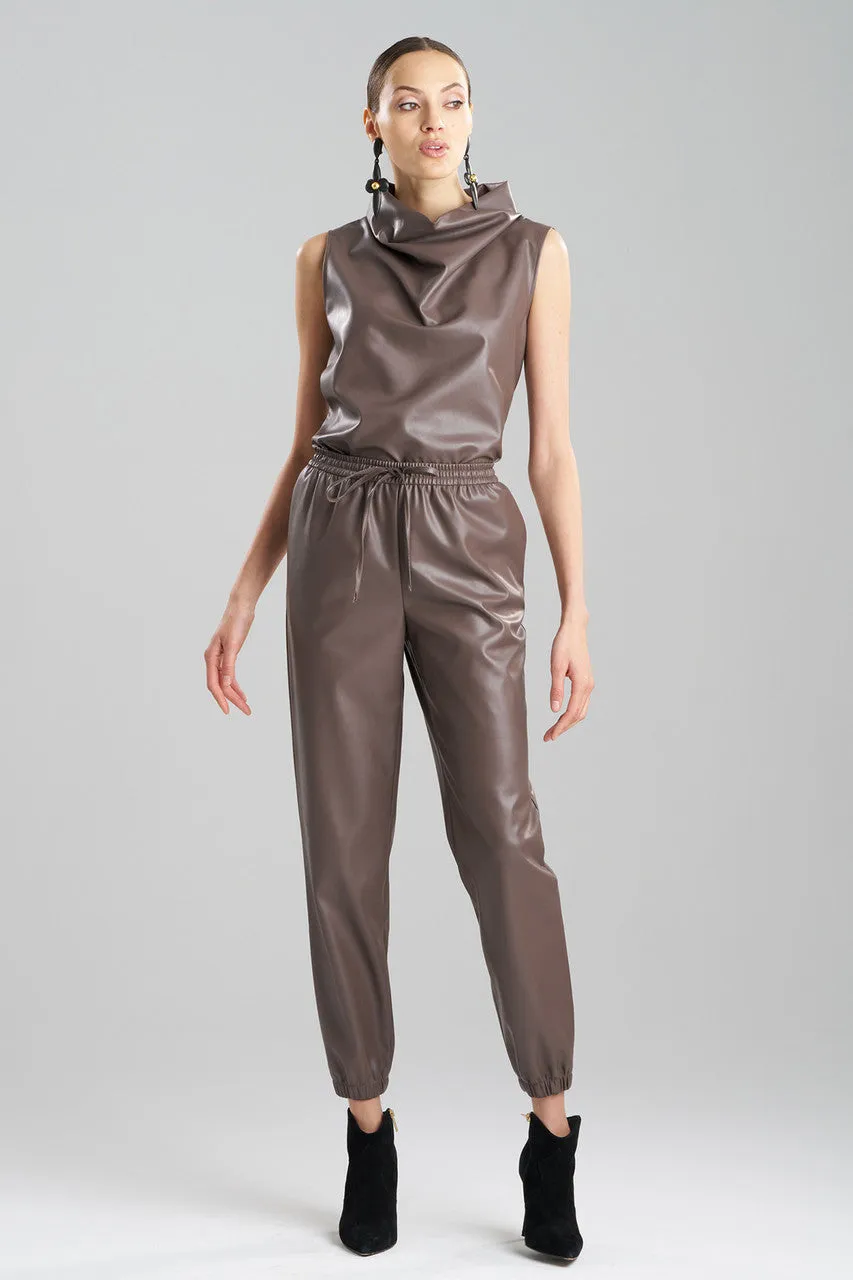 Vegan Luxe Lambskin Jogger Pants sold by Natori