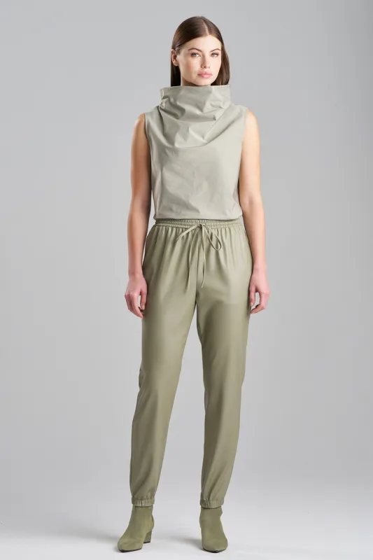 Vegan Luxe Lambskin Jogger Pants sold by Natori