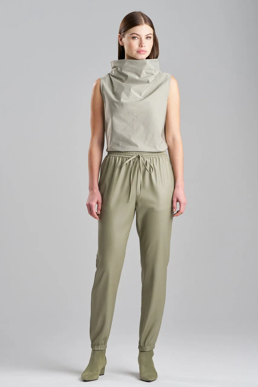 Vegan Luxe Lambskin Jogger Pants sold by Natori