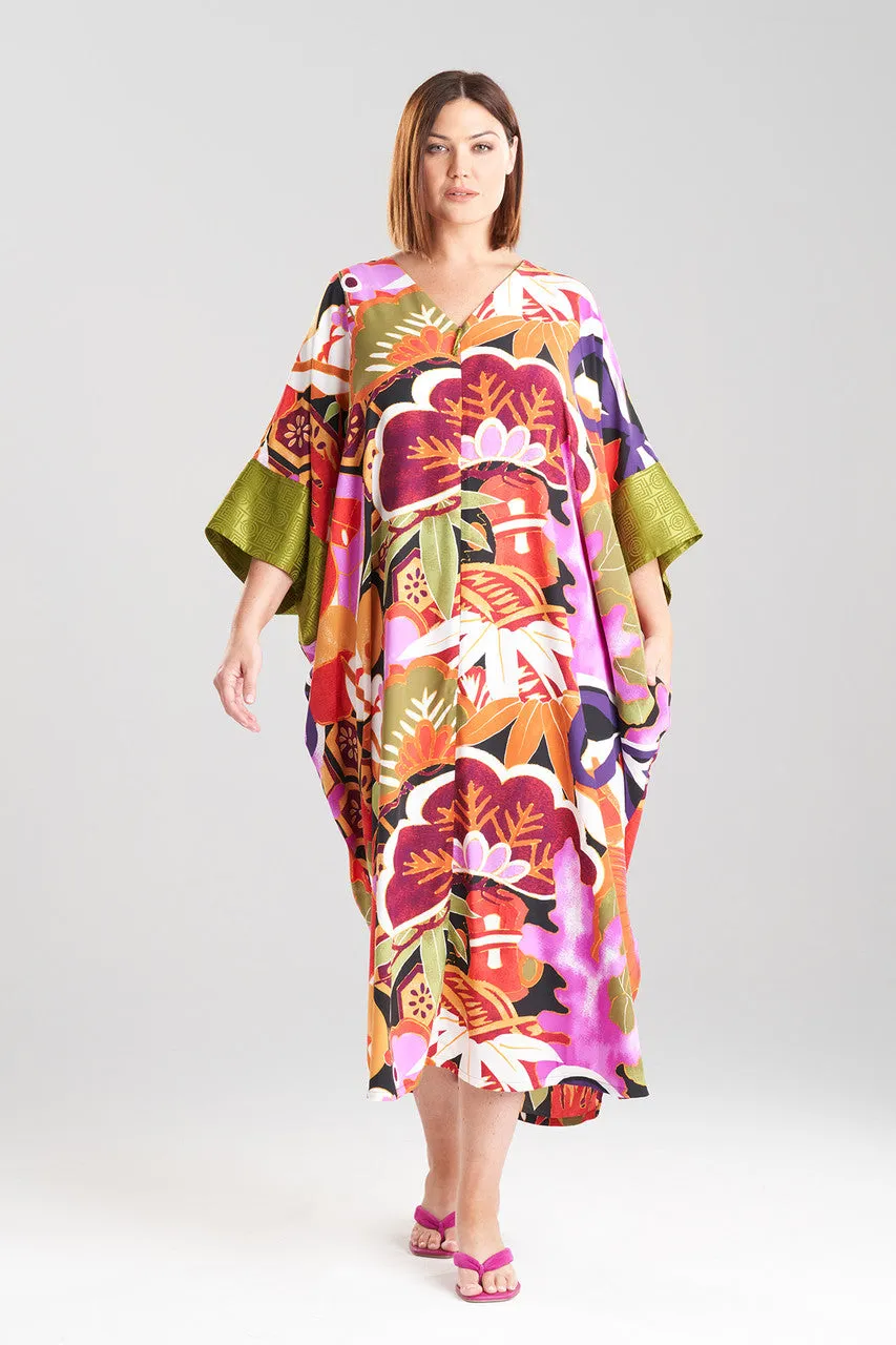 Ikebana Zip Caftan sold by Natori product image thumbnail 3