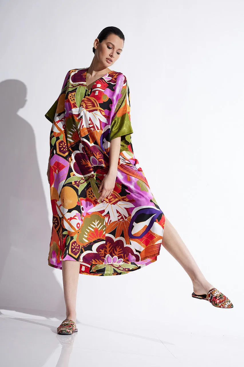 Ikebana Zip Caftan sold by Natori product image thumbnail 2