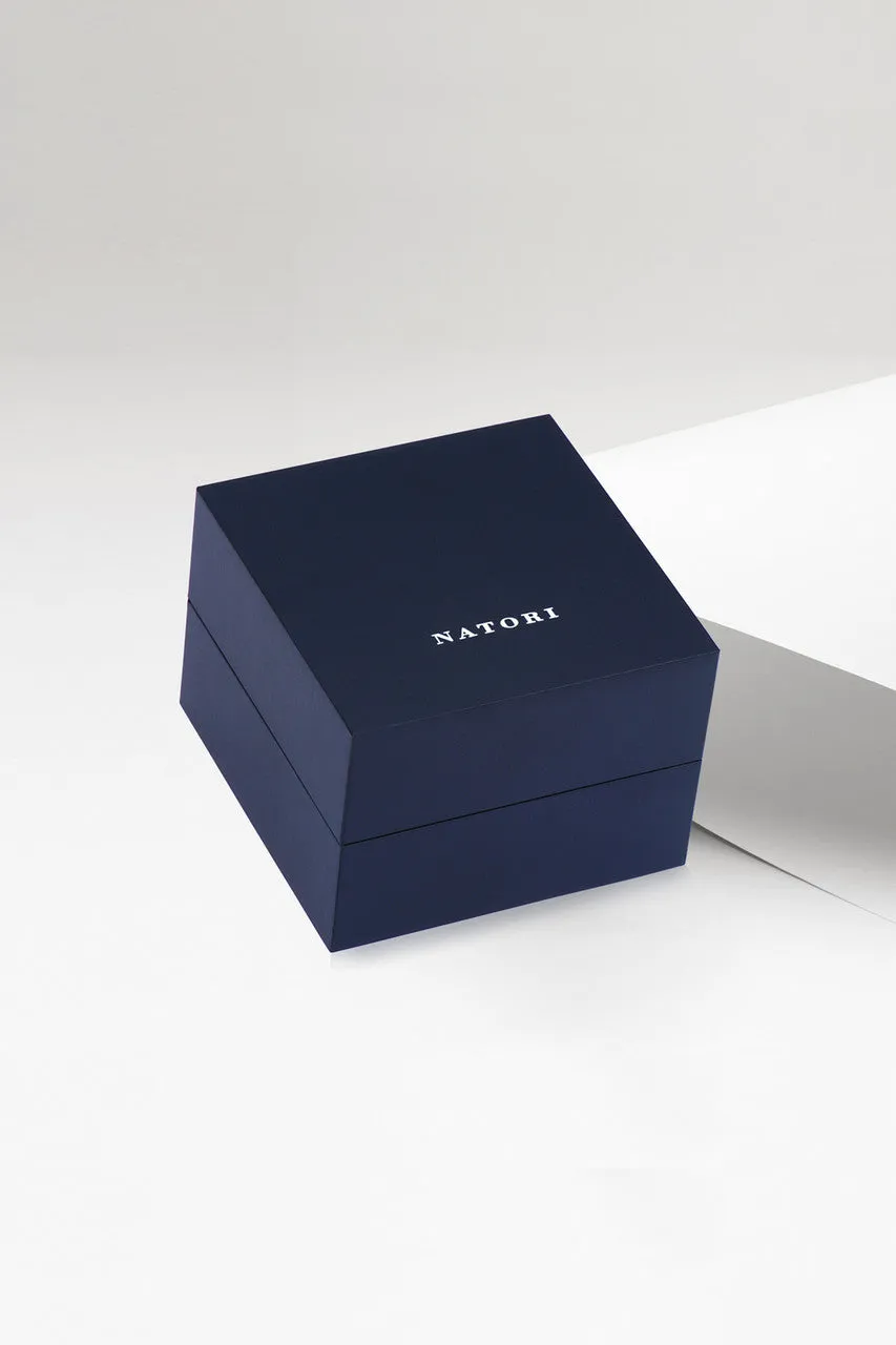 Infinity Half Concentric Circle 14K Gold and Black Onyx Button Studs sold by Natori product image thumbnail 5