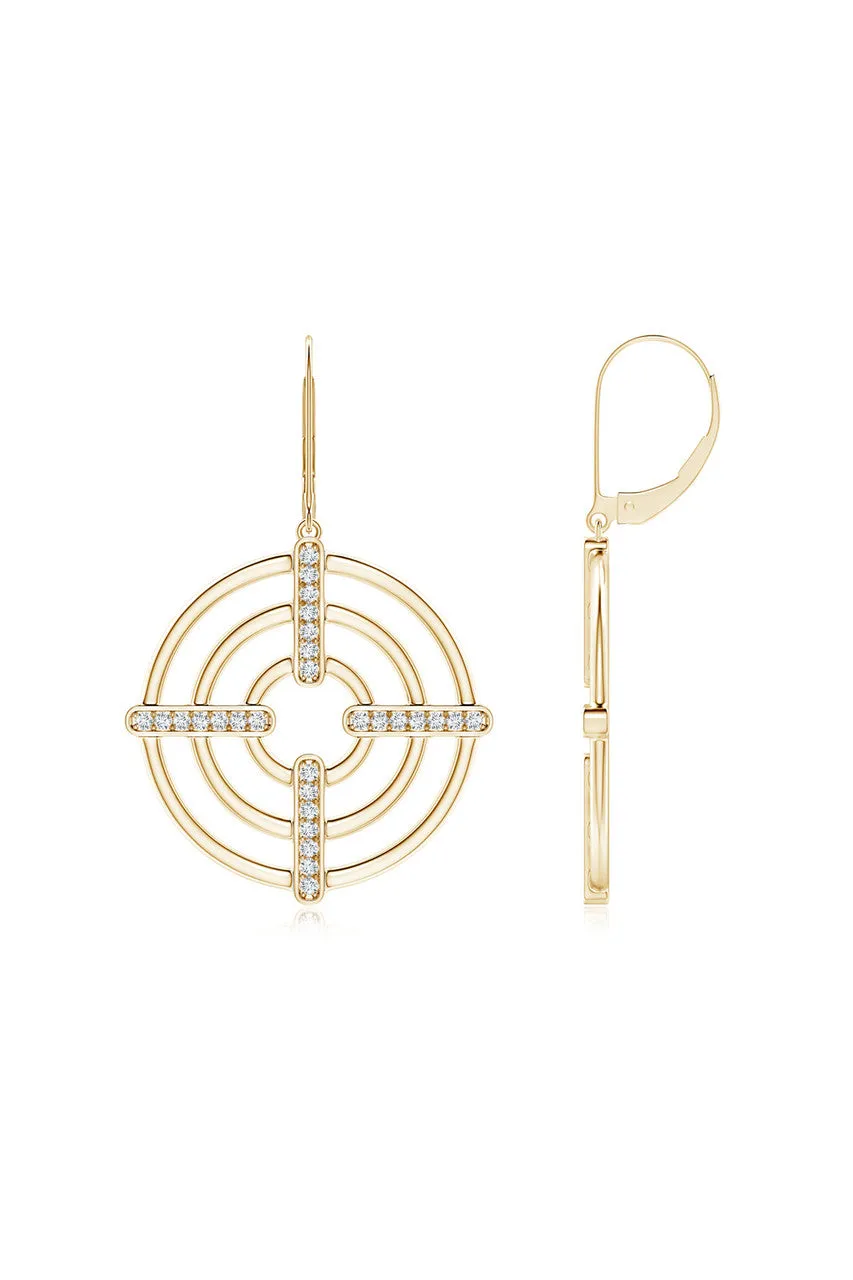 Infinity Concentric Circle 14K Gold Earrings sold by Natori