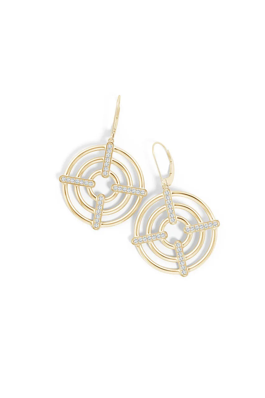Infinity Concentric Circle 14K Gold Earrings sold by Natori product image thumbnail 2