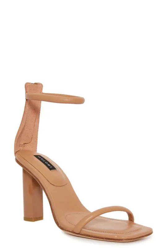 Glow Nappa Leather Block Heel Sandal sold by Natori