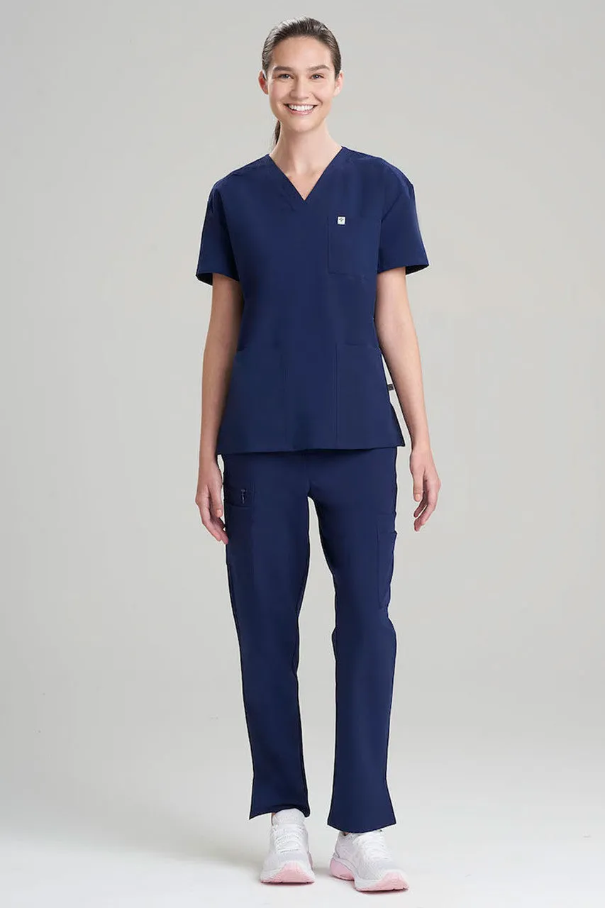 Women's 3-Pocket V-Neck Scrub Top sold by Natori