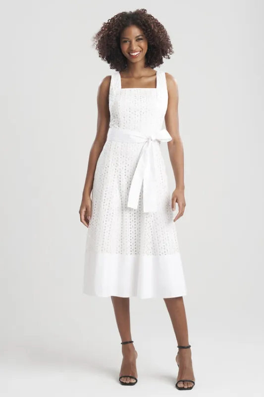 Cotton Eyelet Midi Tank Dress sold by Natori