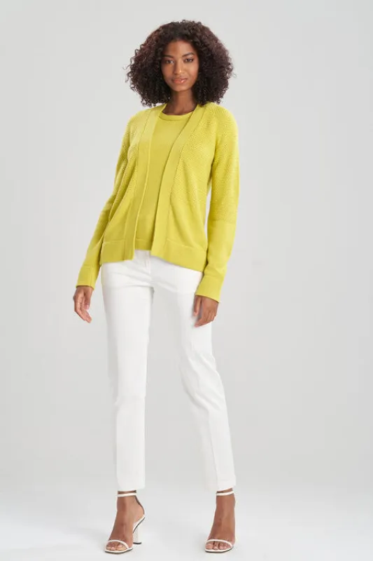 Ori-Beijing Texture Knit Cardigan sold by Natori