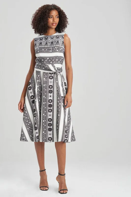 Le Souk Jacquard Fit and Flare Dress sold by Natori