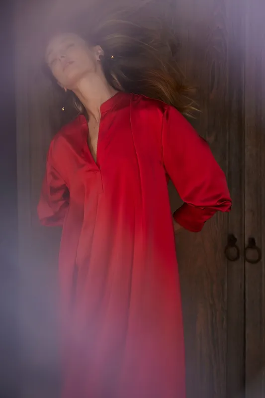 Luxe Charmeuse Oversized Shirtdress sold by Natori