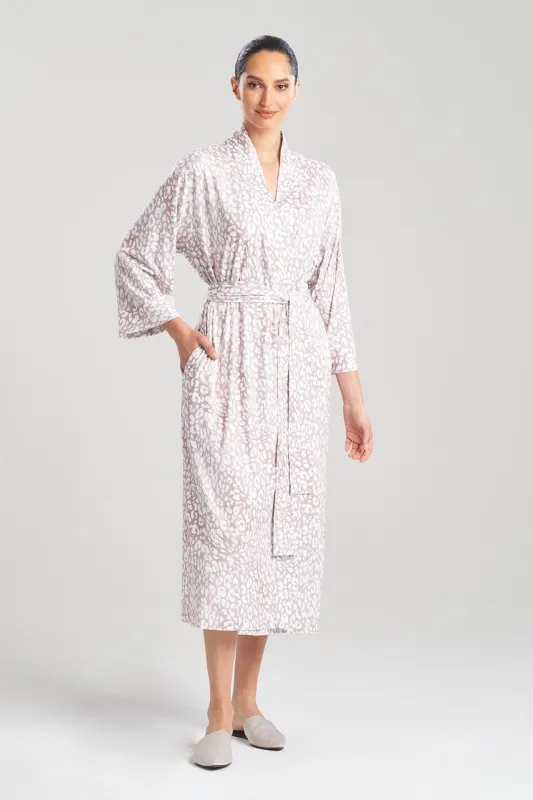 Misty Leopard Cozy Knit Robe sold by Natori
