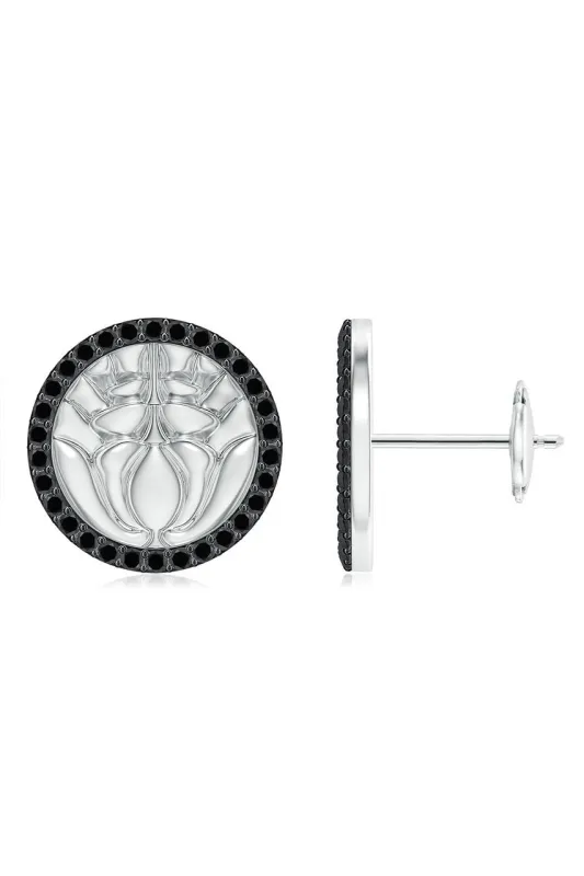 Kamon 14k Diamond Stud Earrings sold by Natori