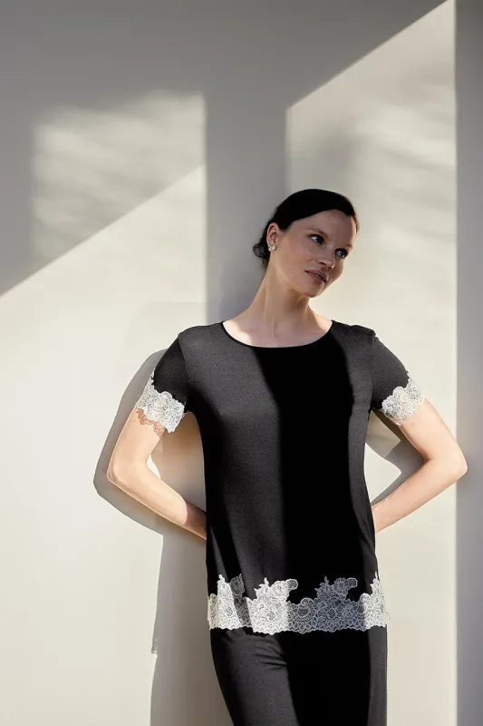 Luxe Shangri-La TENCEL™ Short Sleeve PJ Basics sold by Natori