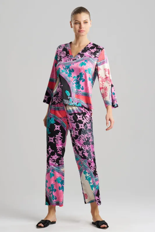 Brocade V-Neck PJ sold by Natori