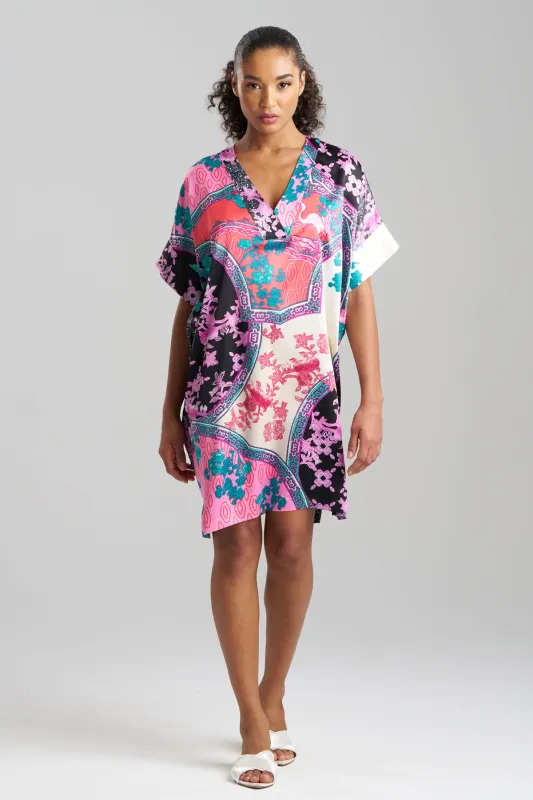 Brocade Sleepshirt - black/multi sold by Natori