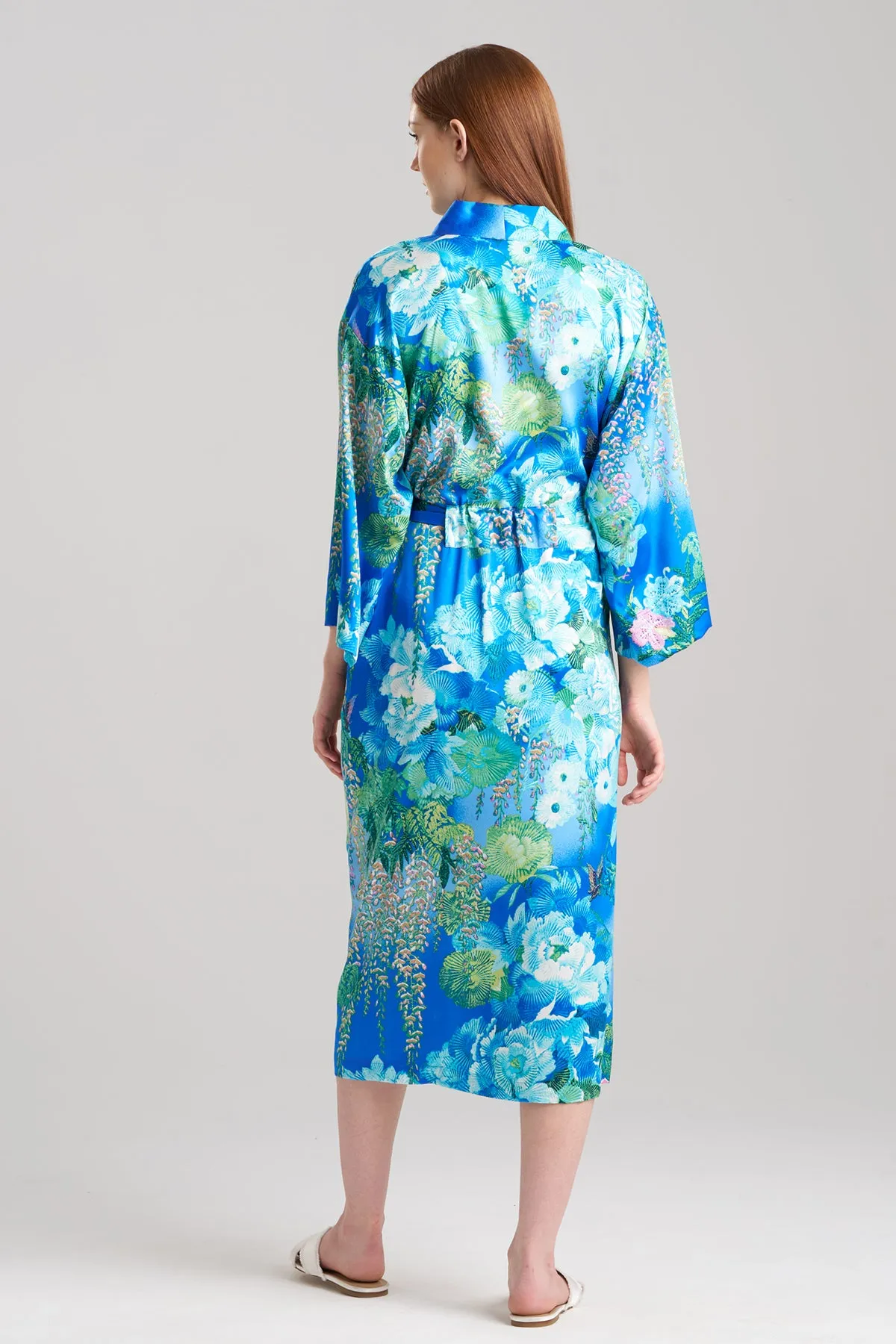 Wisteria Garden Robe - blue/green sold by Natori product image thumbnail 2